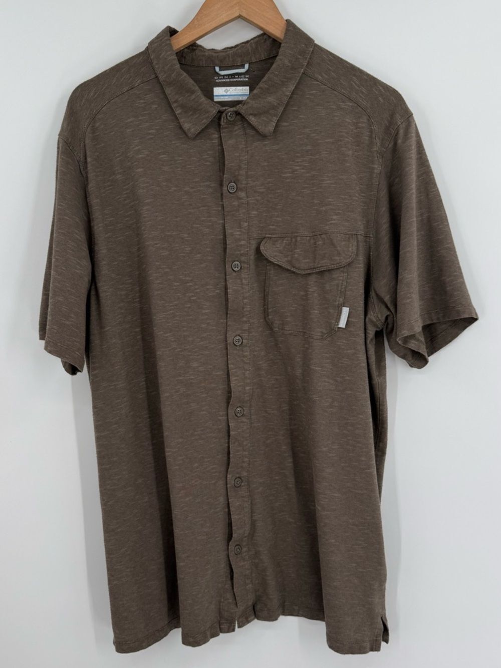 Columbia Omni-Wick Button Front Shirt | Olive | XL